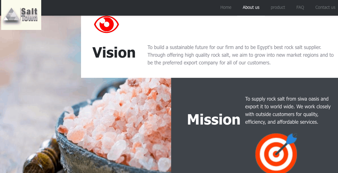 Salt-Town  Company – Website