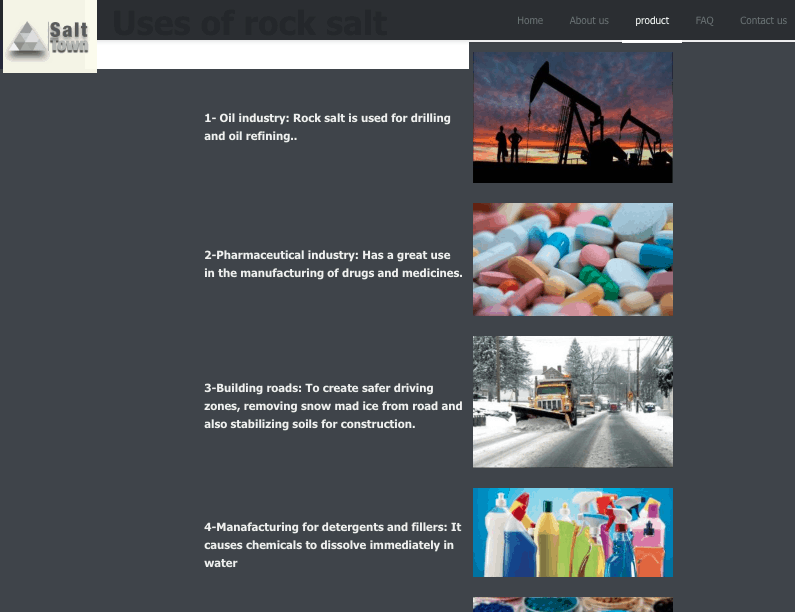 Salt-Town  Company – Website